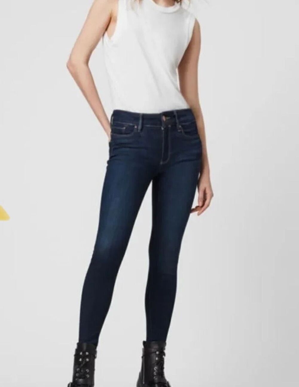 AllSaints Jean grace 30 dark wash medium rise